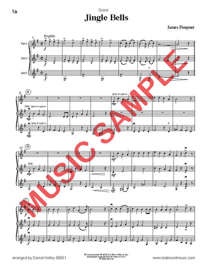 Music for Three Treble Instruments Christmas Collection No. 1 - Holiday Favorites - Last Resort Music Publishing