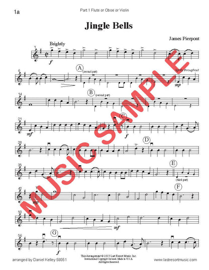 Music for Three Treble Instruments Christmas Collection No. 1 - Holiday Favorites - Last Resort Music Publishing