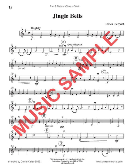 Music for Three Treble Instruments Christmas Collection No. 1 - Holiday Favorites - Last Resort Music Publishing