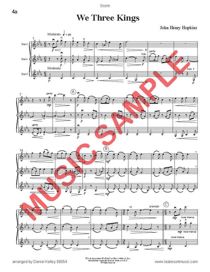 Music for Three Treble Instruments Christmas Collection No. 4 - Holiday Favorites - Last Resort Music Publishing