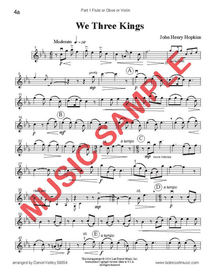 Music for Three Treble Instruments Christmas Collection No. 4 - Holiday Favorites - Last Resort Music Publishing