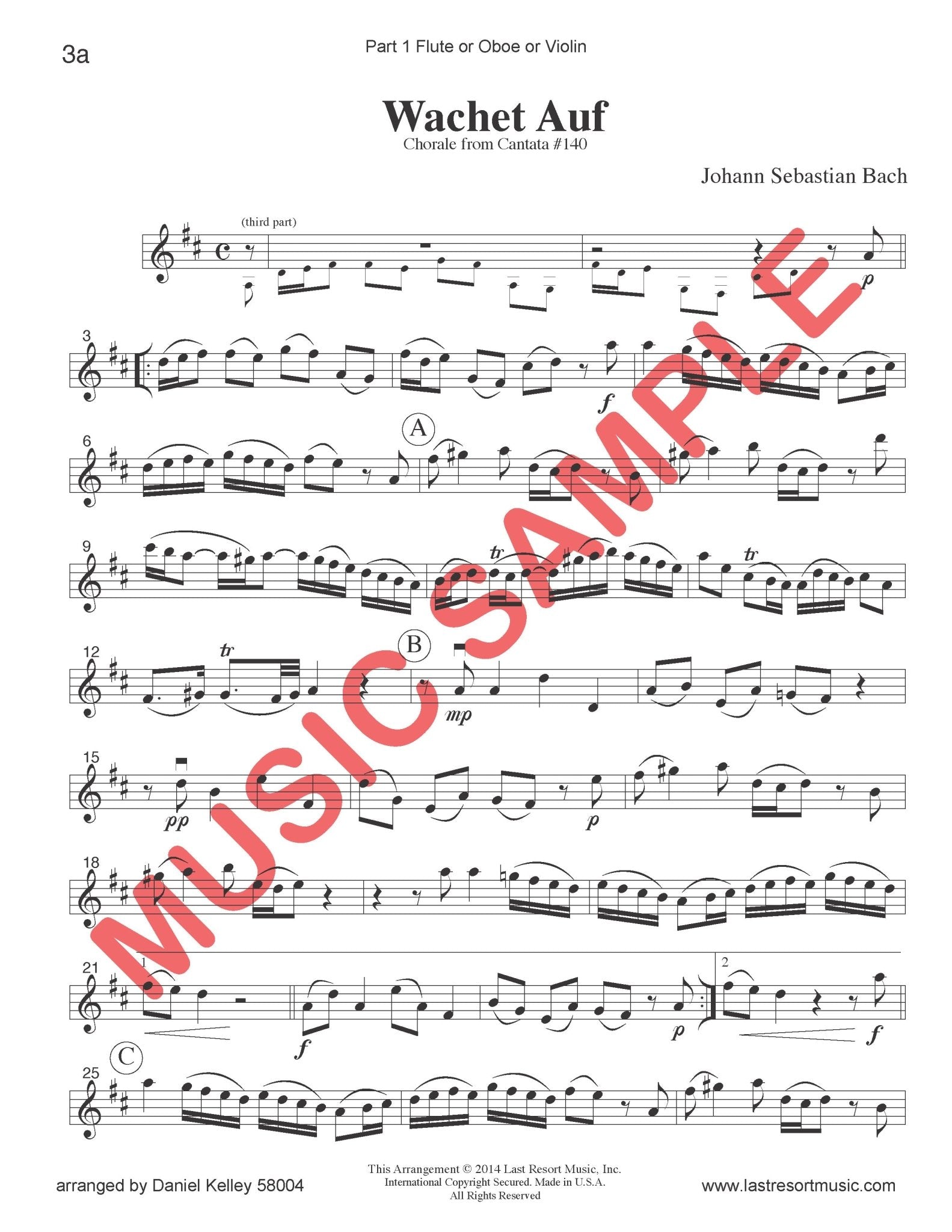 Music for Three Treble Instruments Collection No. 4 - Sacred Music - Last Resort Music Publishing