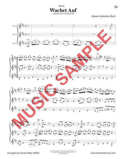 Music for Three Treble Instruments Collection No. 4 - Sacred Music - Last Resort Music Publishing