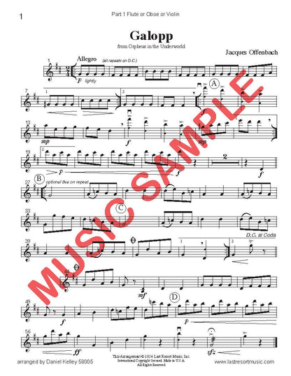 Music for Three Treble Instruments Collection No. 5 - Wedding & Classical Favorites - Last Resort Music Publishing