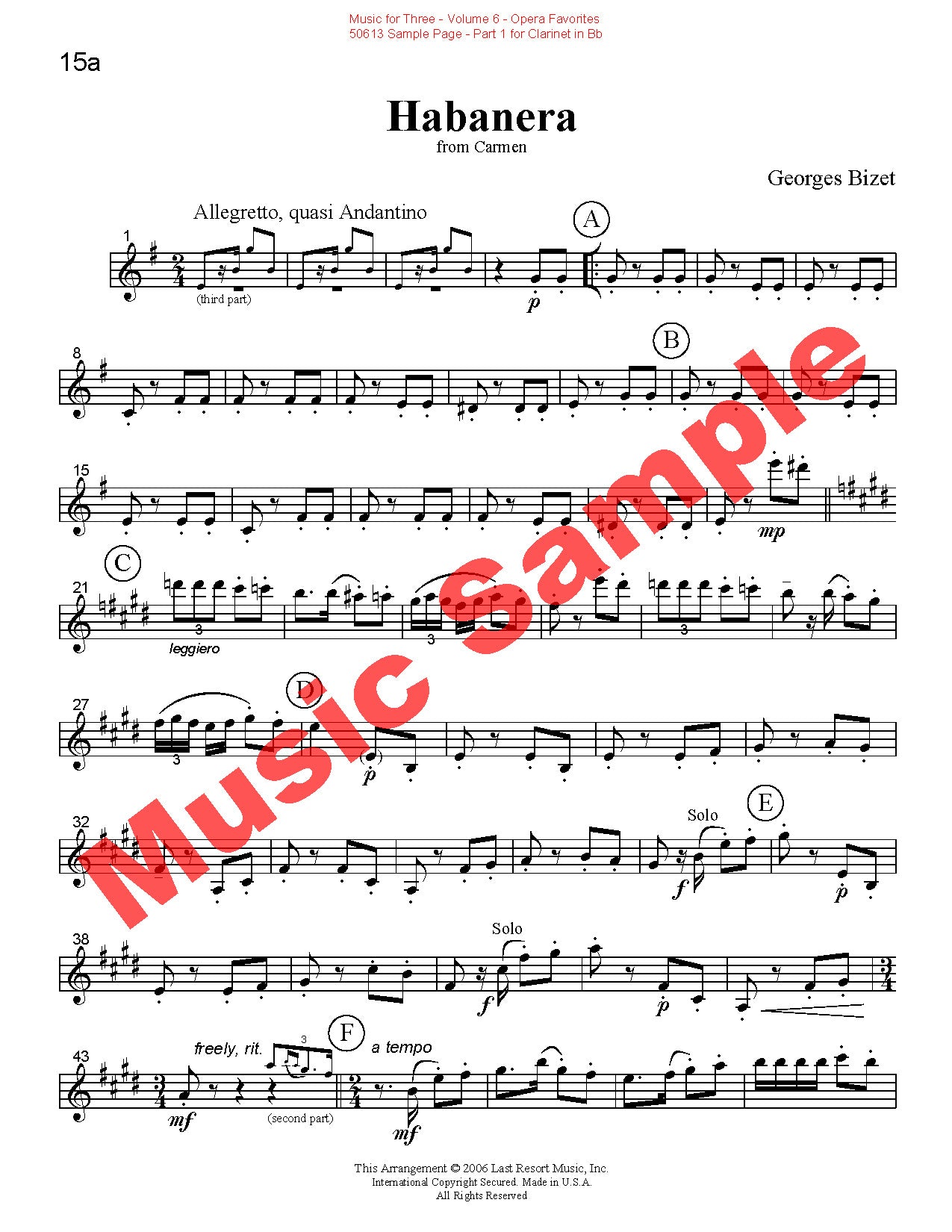 Music for Three, Volume 6 - Last Resort Music Publishing