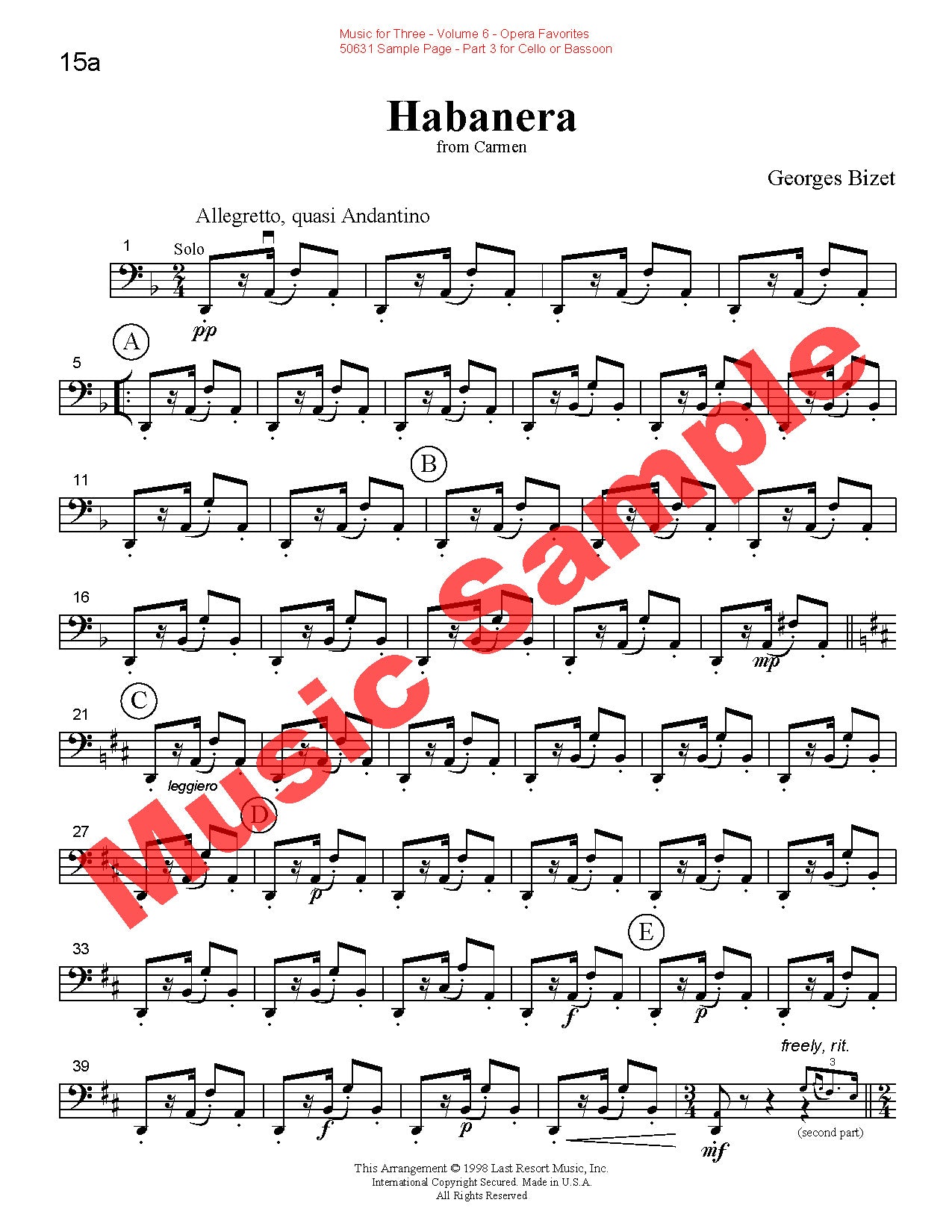 Music for Three, Volume 6 - Last Resort Music Publishing