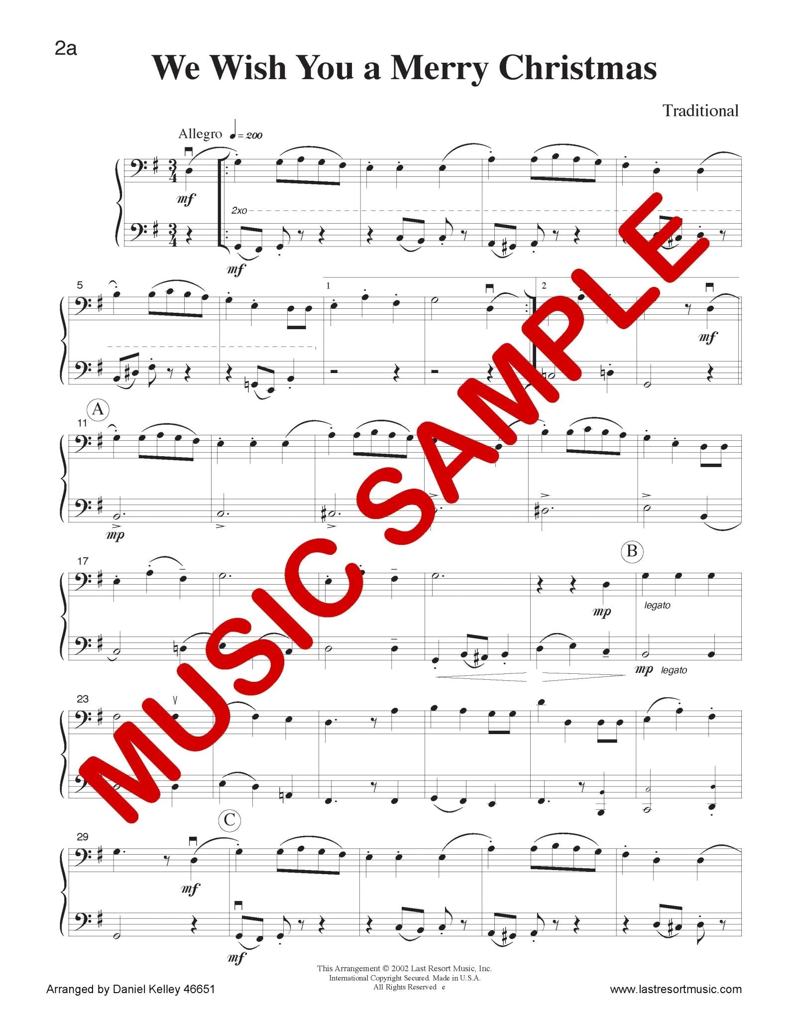 Music for Two Christmas Volume 1 - Cello or Bassoon & Cello or Bassoon - Last Resort Music Publishing