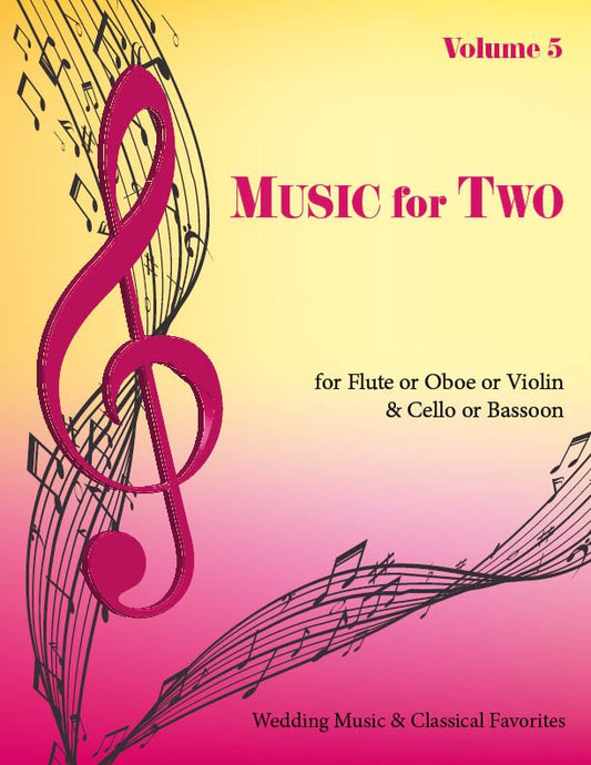 Music for Two Volume 5 - Flute or Oboe or Violin & Cello or Bassoon - Last Resort Music Publishing