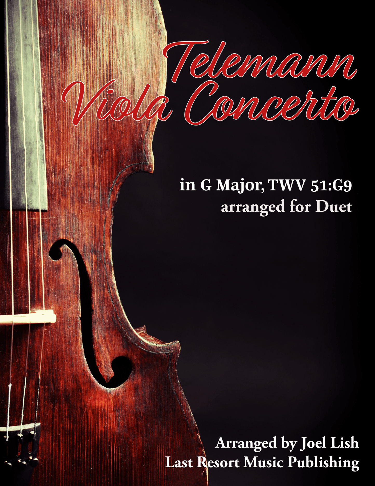 Telemann Viola Concerto arranged for Duet - Last Resort Music Publishing
