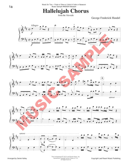 The Messiah for Flute or Oboe or Violin & Cello or Bassoon - Last Resort Music Publishing