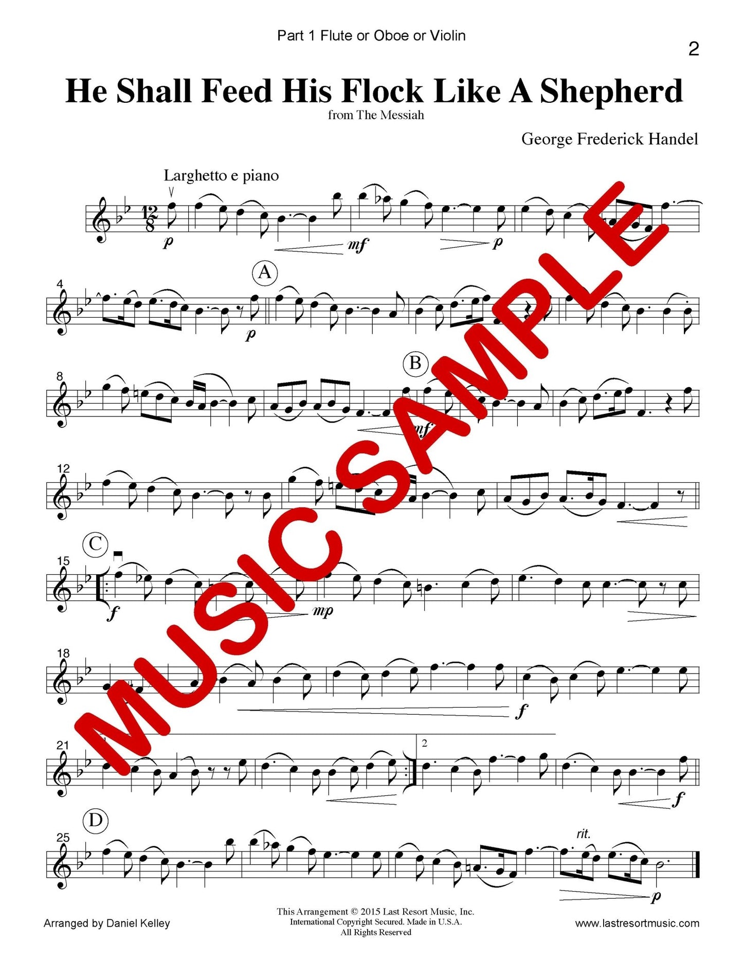 The Messiah for Trio - Last Resort Music Publishing