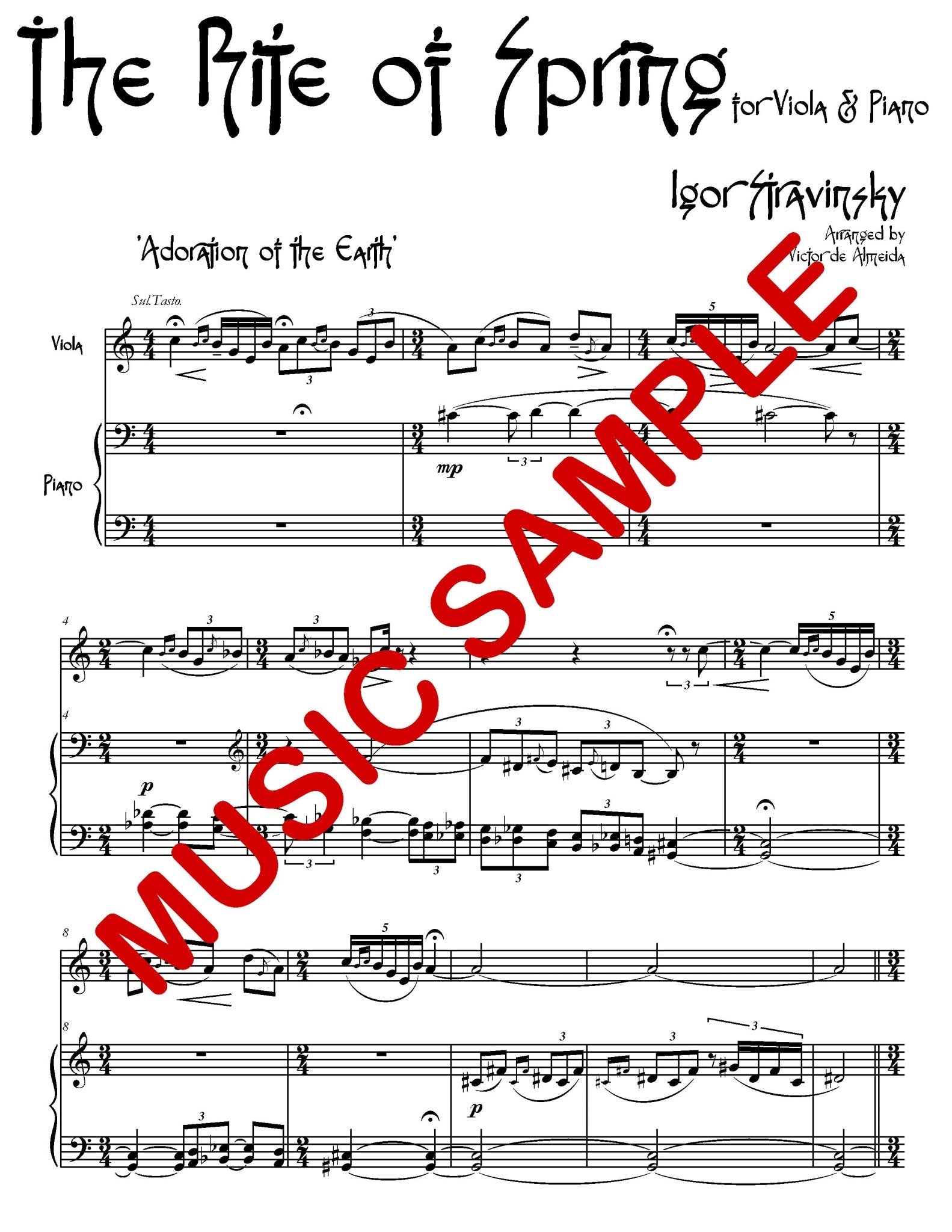 The Rite of Spring for Viola + Piano - Last Resort Music Publishing