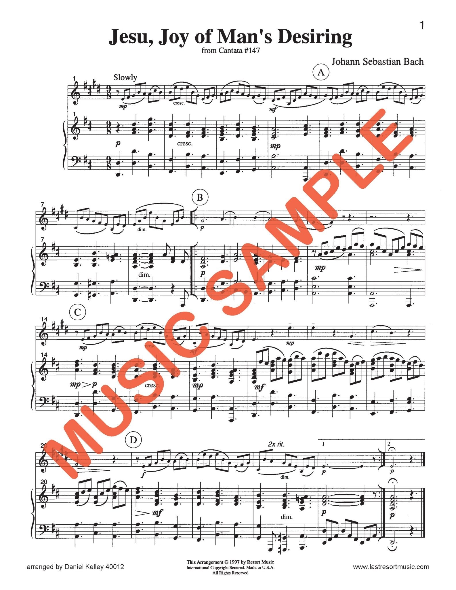 Twenty Sacred & Spiritual Solos - Clarinet & Piano - Last Resort Music Publishing