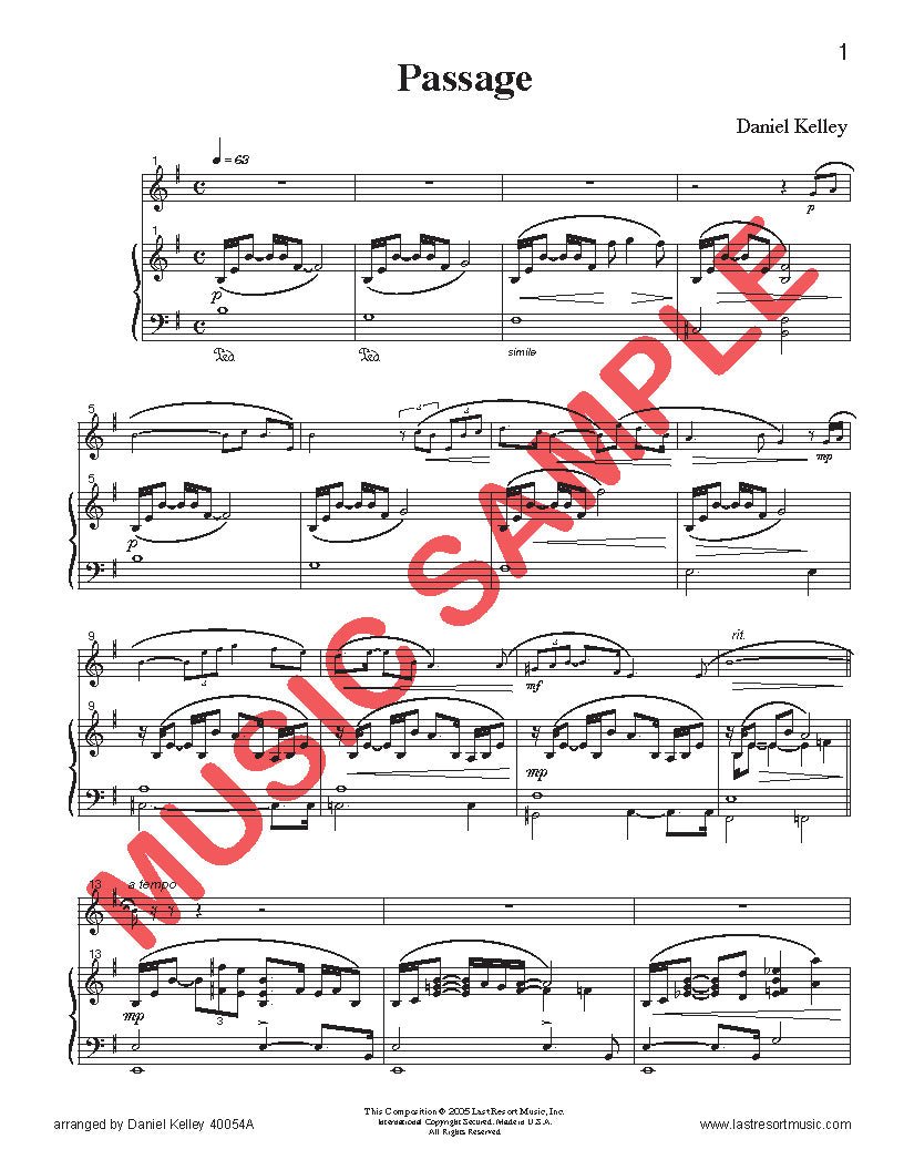 Two Concert Works (Passage & Suite) for Piccolo and Piano - Last Resort Music Publishing