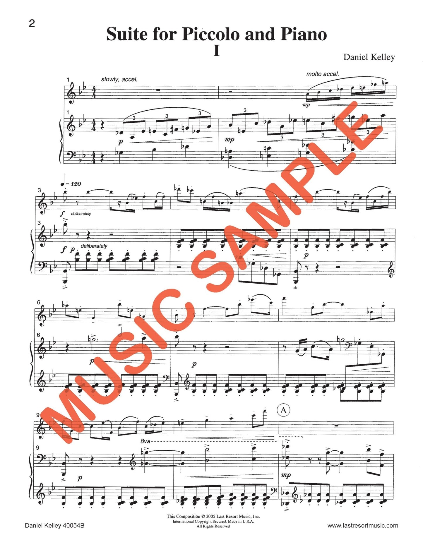 Two Concert Works (Passage & Suite) for Piccolo and Piano - Last Resort Music Publishing
