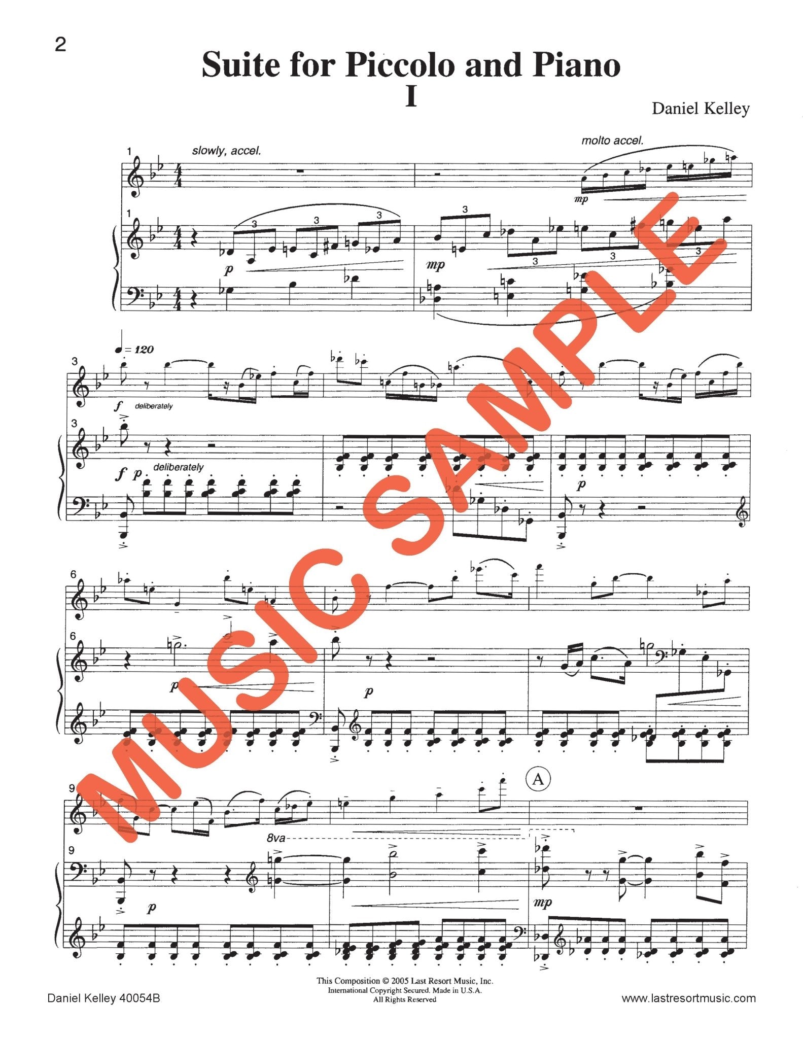 Two Concert Works (Passage & Suite) for Piccolo and Piano - Last Resort Music Publishing