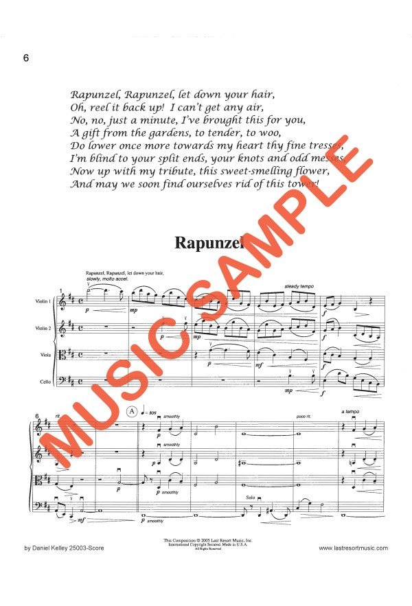 Villains and Sweethearts for String Quartet - Last Resort Music Publishing